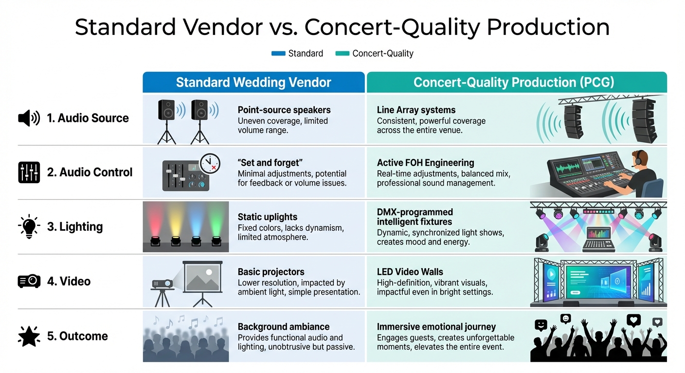 Standard Vendor vs. Concert-Quality Production