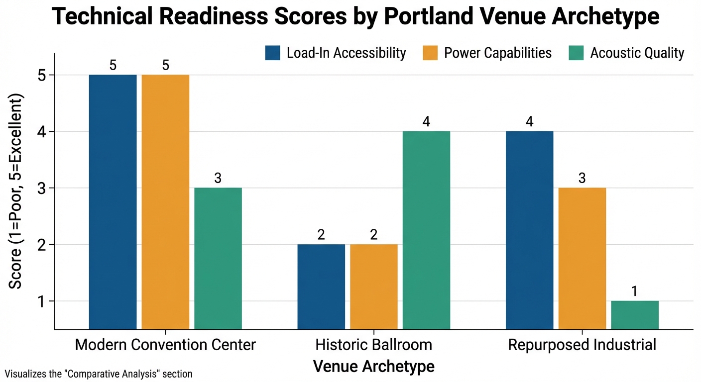 Technical Readiness Scores by Portland Venue Archetype