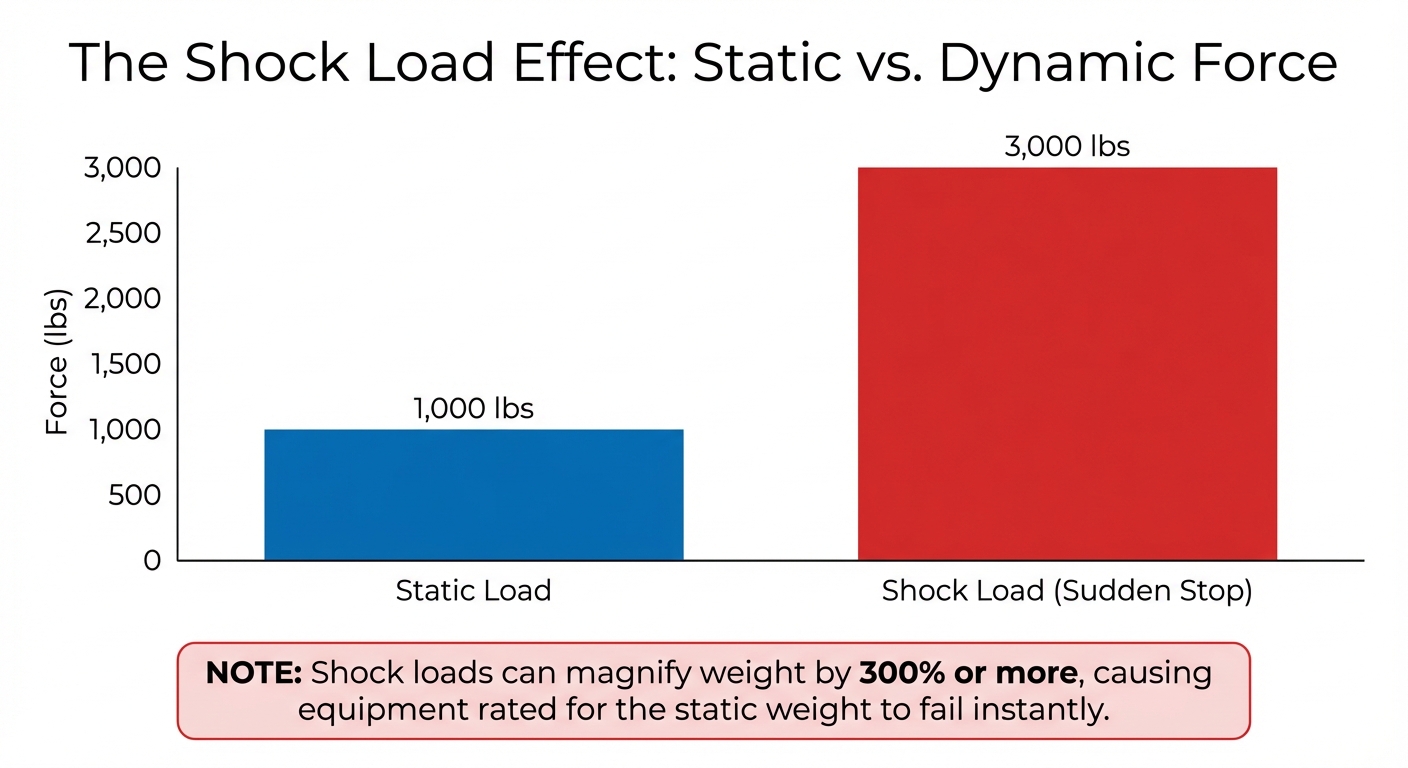 The Shock Load Effect: Static vs. Dynamic Force