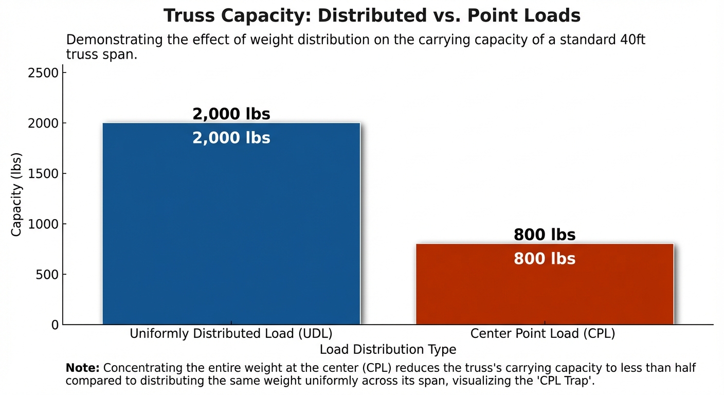 Truss Capacity: Distributed vs. Point Loads