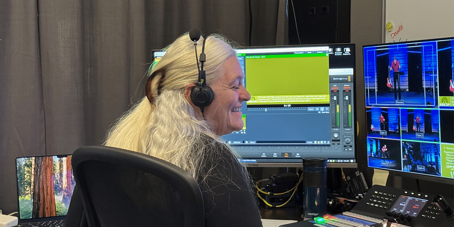 Foothills Community Church production setup — Pliant MicroCom XR wireless intercom deployed by Pro Connect Group, Molalla Oregon